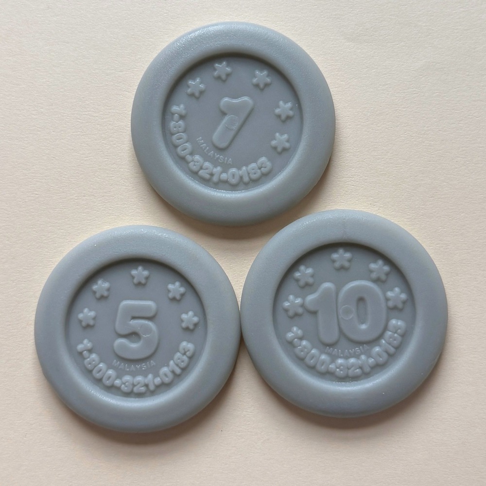 Little‎ Tikes Register Pretend Grocery Market Money Coins Gray Replacement